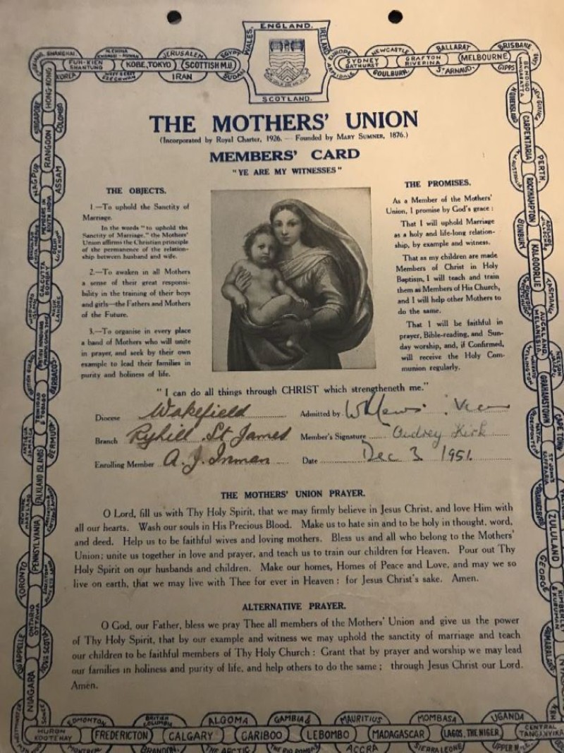 Other image for Audrey clocks up 66 years in Mothers’ Union